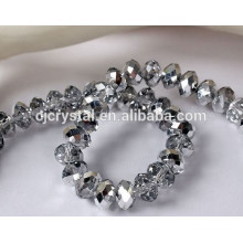 Perlas de cristal en bluk, perlas de cristal de rondelle al por mayor de China